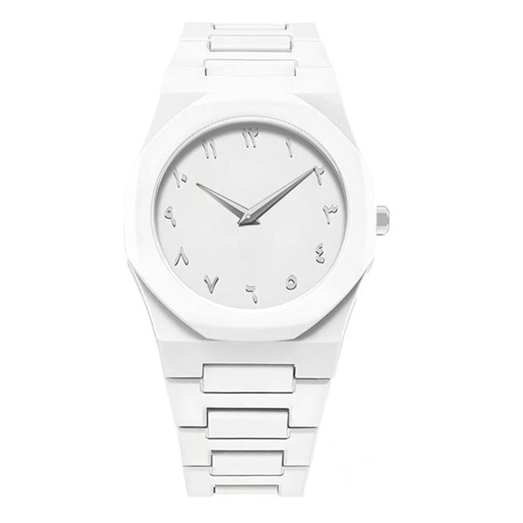 WHITE ARABIC AURA WATCH LIGHT WEIGHT